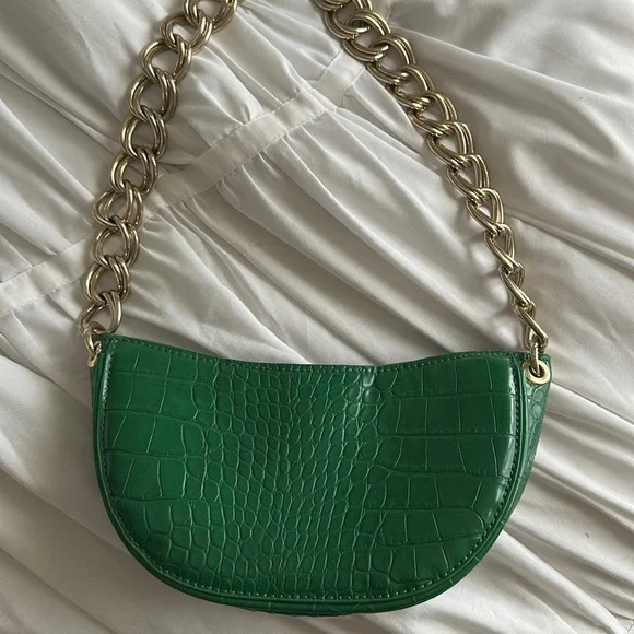 Zara Green Chain Purse - Picture 2 of 3